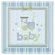 Carter's Baby Boy Baby Shower Disposable Paper Plates, 10.5", 8 Count, (1 Pack)