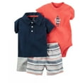 thumbnail image 1 of Carter's Baby Boy Diaper Cover 4 piece Set, Little Beach Bum, 6 Month, 1 of 1