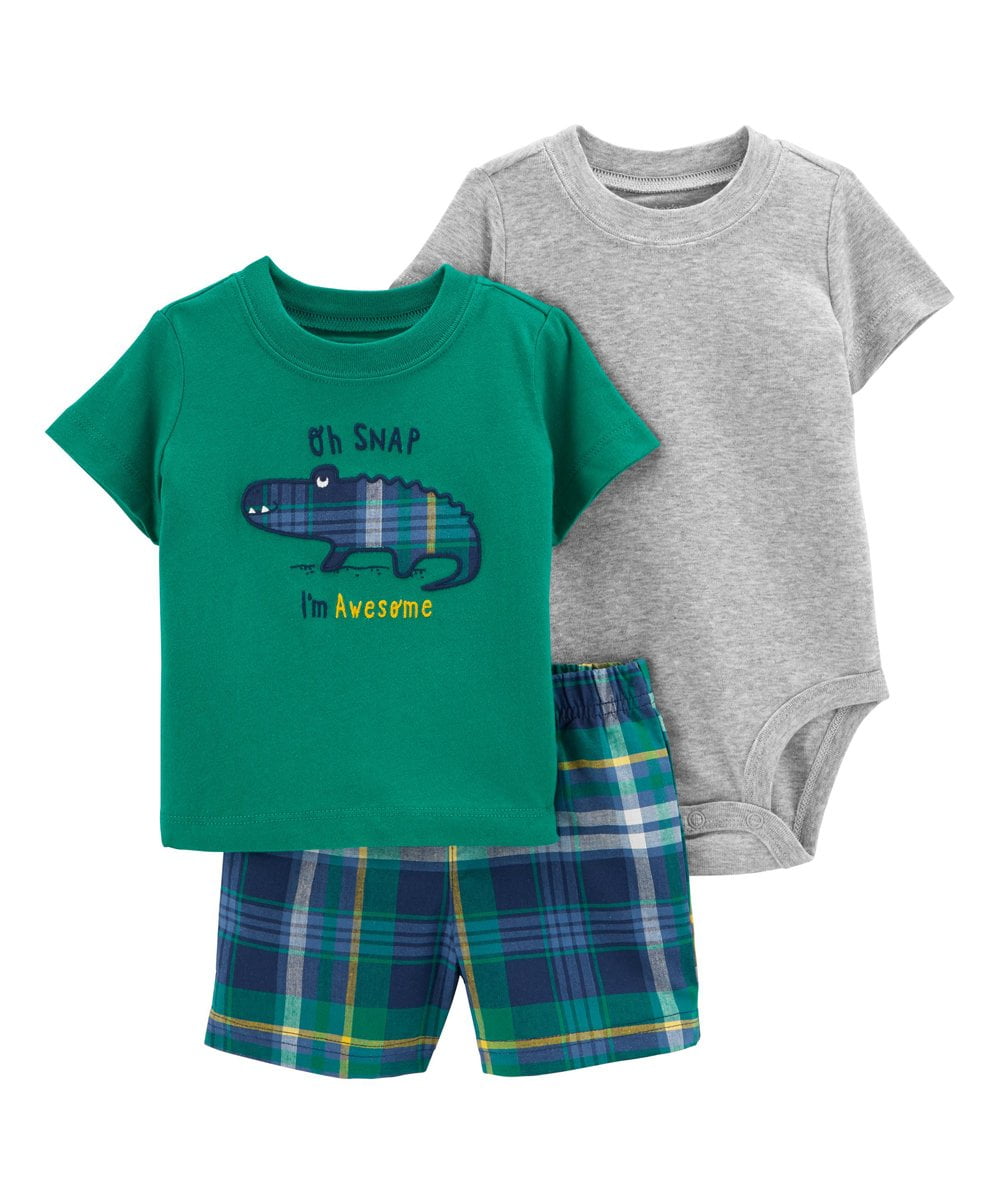 Carter's Baby Boy's Piece Short Sleeve Shirts Shorts Outfit Sets