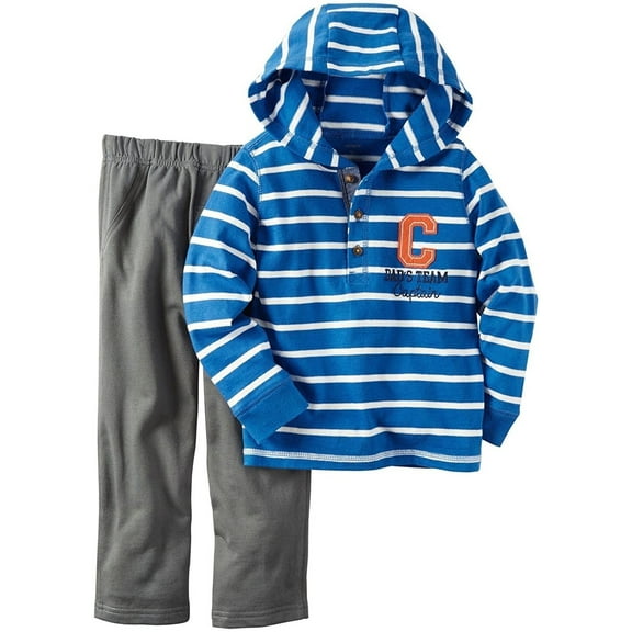 Carter's Baby Boys' 2 Pc Playwear Sets 229g261, Stripe, 3M