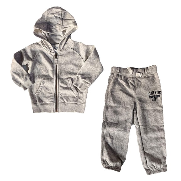 Carter's Baby Boys' 2-Piece Athletic Sweater Pant Set - 2T, Grey