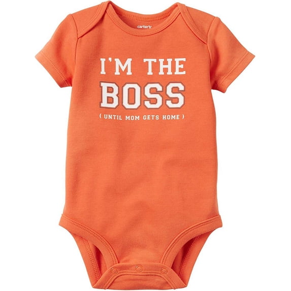 Carter’s Baby Boys Bodysuits, The Boss, Newborn