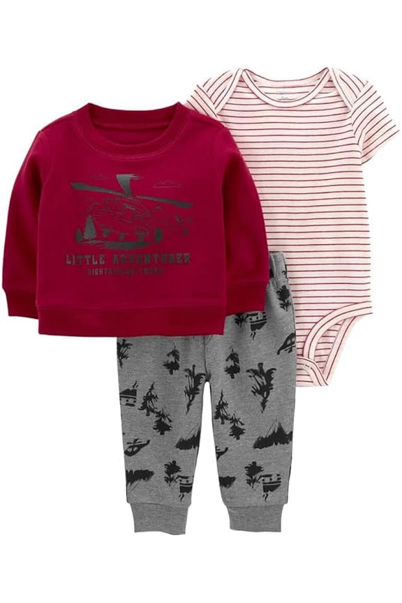Baby Boys' Cardigan Sets, Little Adventurer sightseeing tours, 18m
