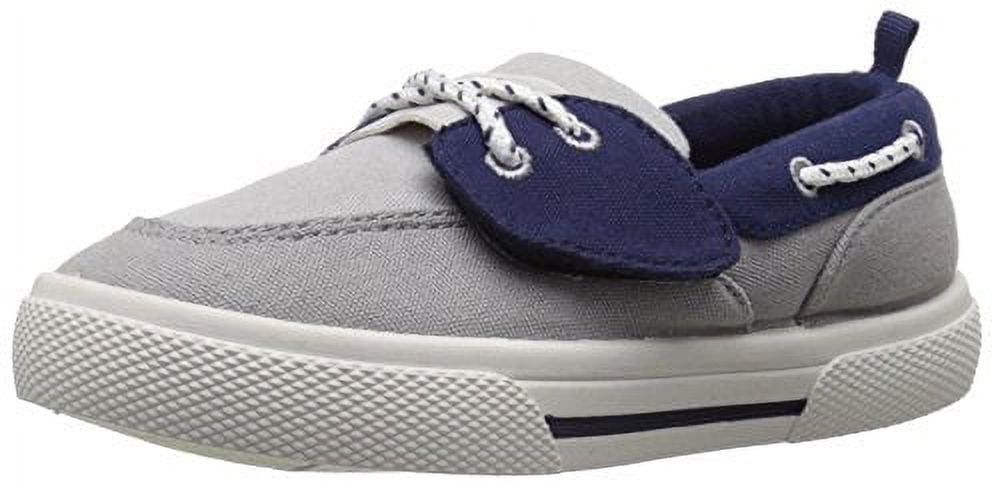Carter's Baby Boys Cosmo Boat Shoe (Toddler/Little Kid), Gray/Navy