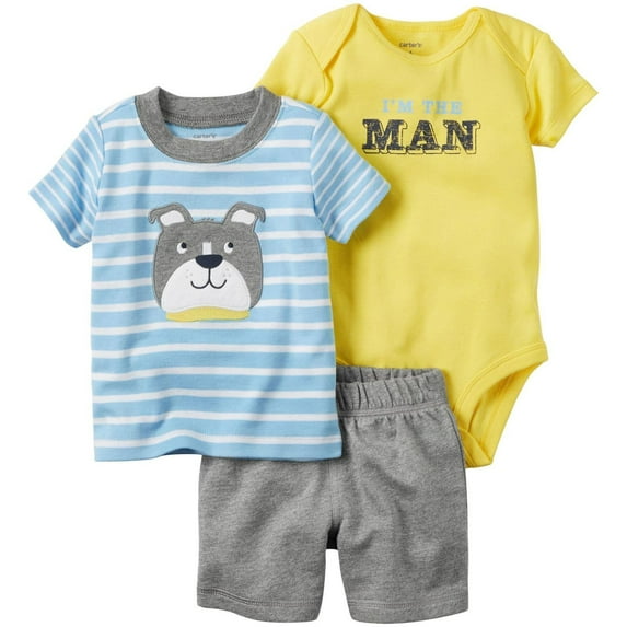 Carter's Baby Boys Diaper Cover Sets 121h167, Blue, 3M