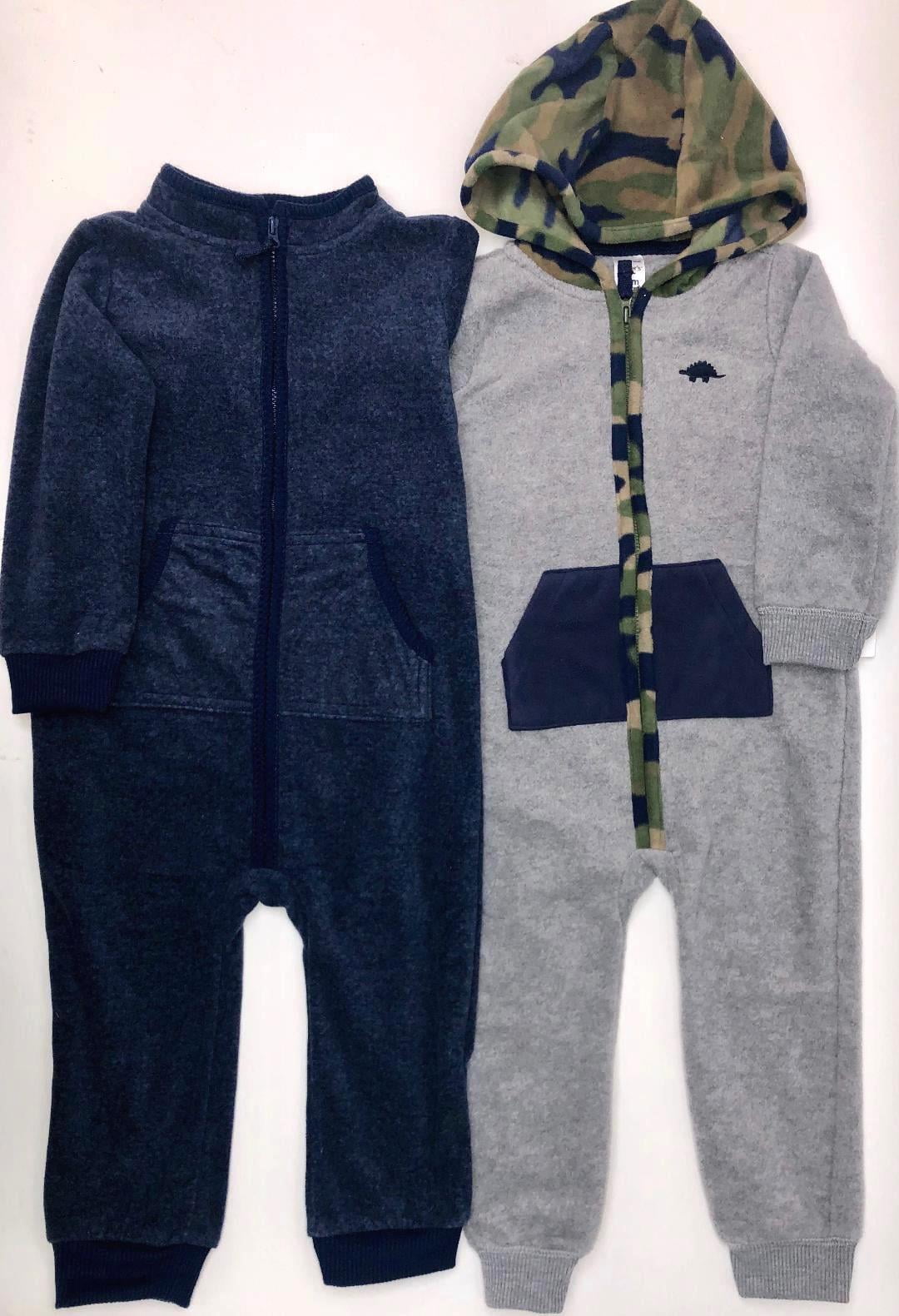 Carter's Baby Boys' Jumpsuit 2 piece, Grey/Navy, 6M- NEW