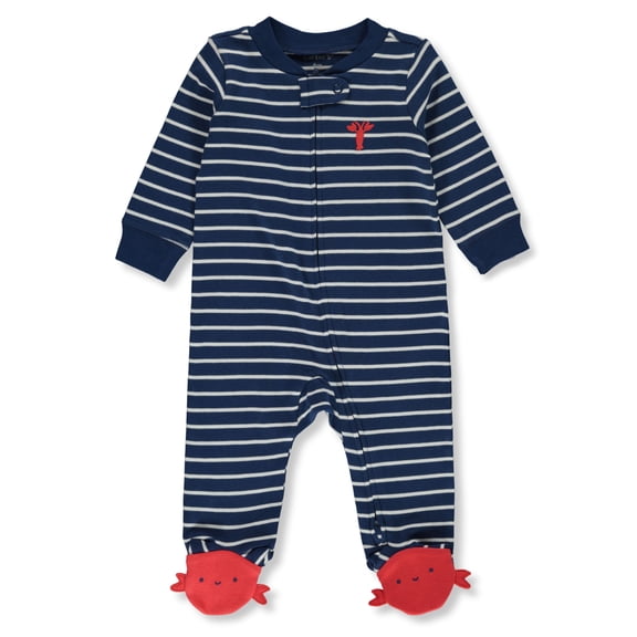Carter's Baby Boys' Lobster Footed Coveralls Color: navy Size: newborn