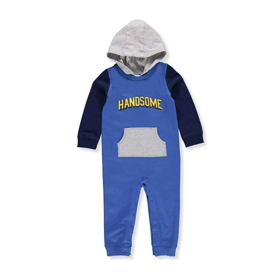 Carter's Baby Boys' Long Sleeve Handsome Hooded Jumpsuit 24 Months