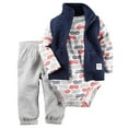 thumbnail image 1 of Carter's Baby Boys Vest Set, Navy, 1 of 1