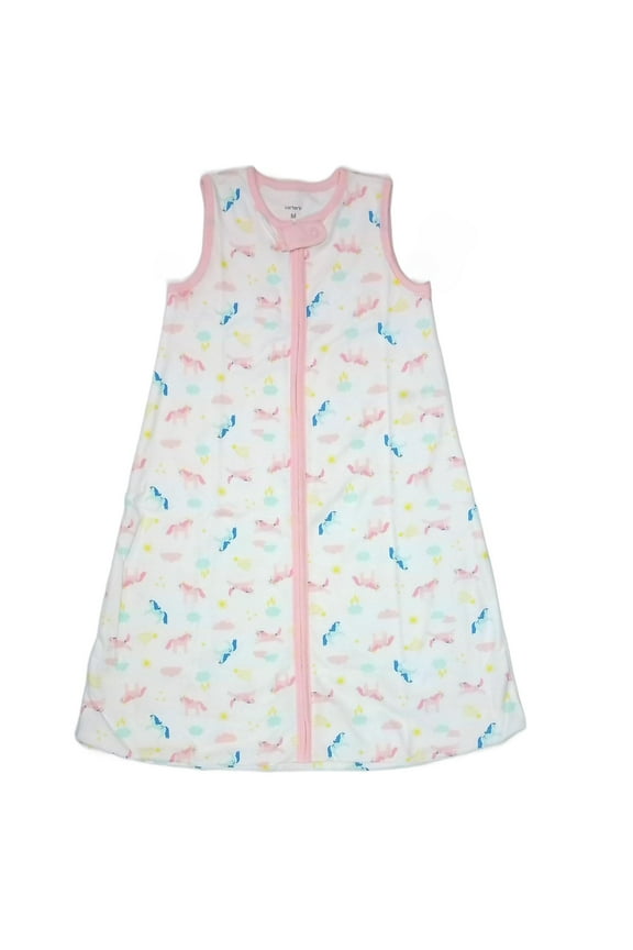 Baby Girl's Cotton Unicorn Sleep Bag Wearable Blanket (M 6-9 Months)