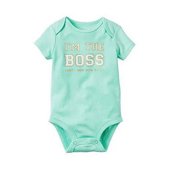 Carter’s Baby Girls’ 4 Ever Cute Bodysuits, The Boss, 24 Months