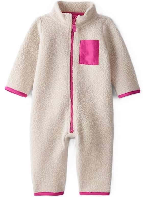 Baby Girls' Hooded Jumpsuit 3 Months