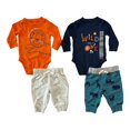 thumbnail image 1 of Carter's Baby & Toddler Boy's 4 Piece Long Sleeve Bodysuits & Jogger Pants Set, 1 of 2