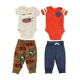 thumbnail image 1 of Carter's Baby & Toddler Boy's 4 Piece Short Sleeve Bodysuit & Jogger Pant Sets, 1 of 1