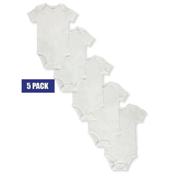 Carter's Baby Unisex 5-Pack Bodysuits Color: white Size: newborn