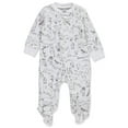 thumbnail image 1 of Carter's Baby Unisex Footed Coveralls Color: ivory Size: 9 months, 1 of 1