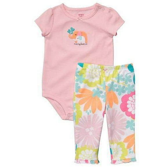 Carter's Bay Girls Cute and Comfy Combo 2pc Set - Mommy Loves Me-nb