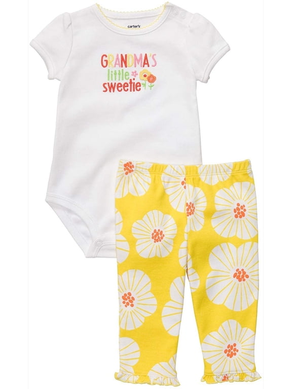 Bodysuit & Pant Set - Grandma's Sweetie-12 Months