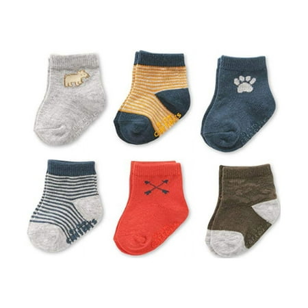Carter's Boy's 6 Pairs of Socks, Multi Color (3-12 Months)