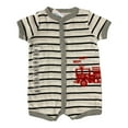 thumbnail image 1 of Carter's Boy's Cute & Lightweight All Cotton Romper (Fire Engine, 3M), 1 of 1