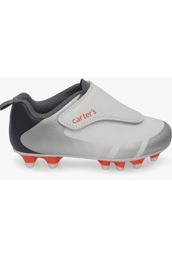 Boy's Fica Sport Cleats, White, 10 Toddler