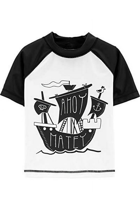 Boys' Baby Rashguard, Pirates, 3 Months