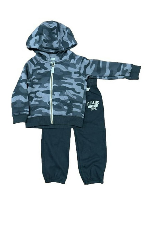 Boys Hooded FLEECE SET Camouflage