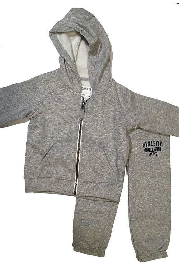 Boys Hooded pw - vc Set Grey, 18m