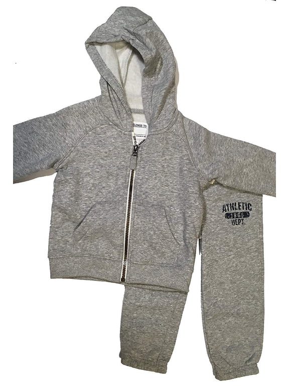 Boys Hooded pw - vc Set Grey, 18m
