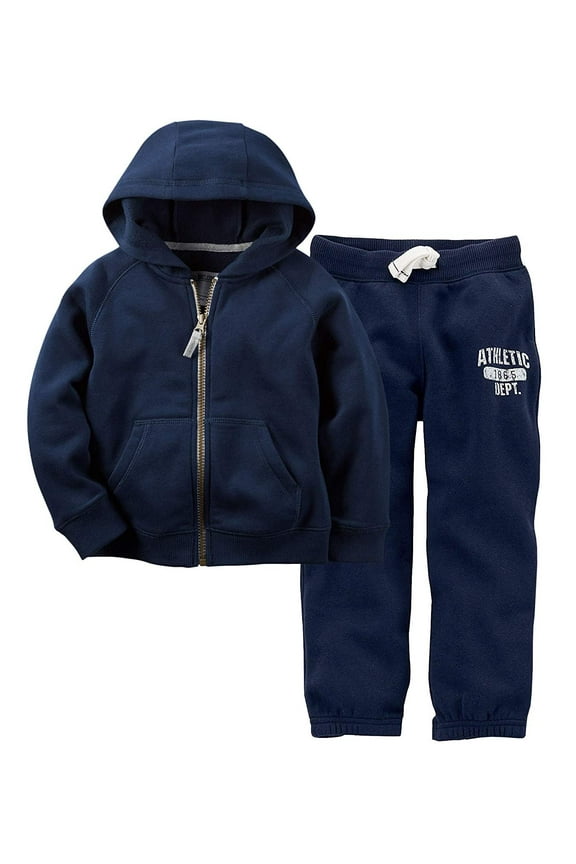 Boys Hooded pw - vc Set Navy, 3T