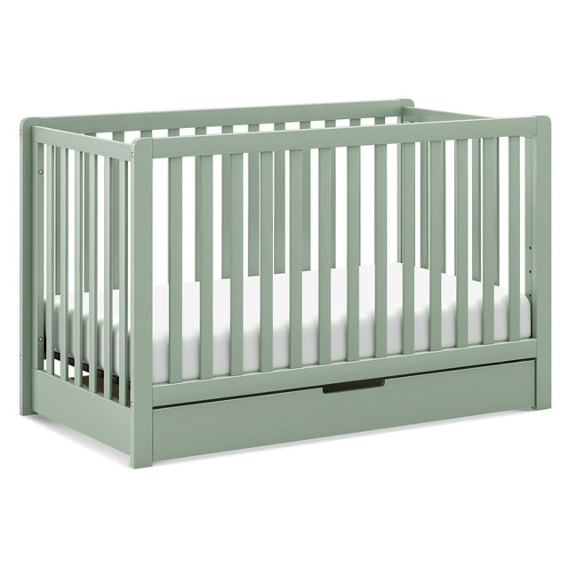 Carter's By DaVinci Colby 4in1 Convertible Crib w/ Trundle Drawer in Light Sage