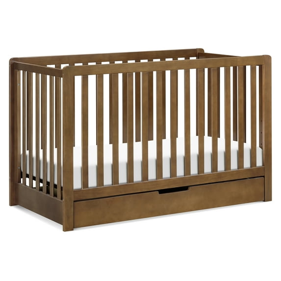 Carter's By DaVinci Colby 4-in-1 Convertible Crib w/ Trundle Drawer in Walnut
