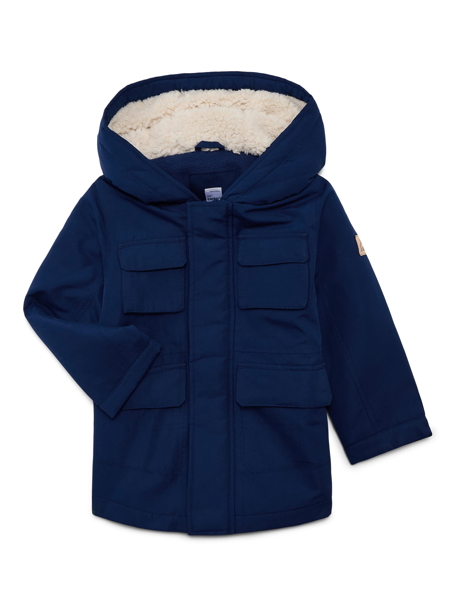 Carter's Child of Mine Toddler Plush- Lined Hooded Parka Jacket, Sizes 2T-5T