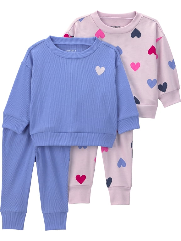 Baby 2-Pack Outfit Set, 4-Piece, Sizes 0/3 - 24 Months