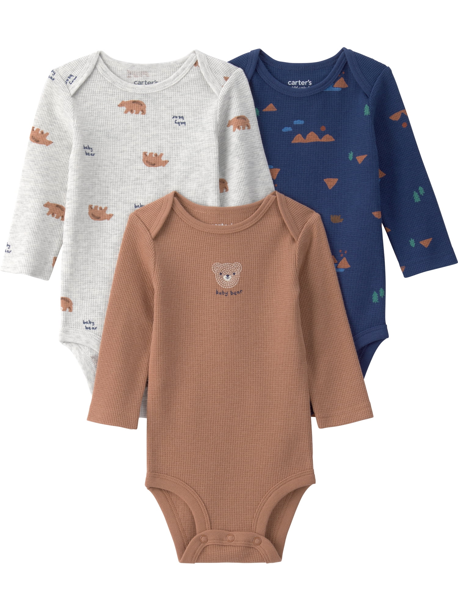 Carter's Child of Mine Baby Bodysuits, 3-Pack, Preemie-18 Months