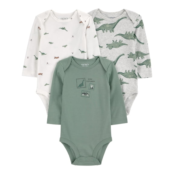 Carter's Child of Mine Baby Bodysuits, 3-Pack, Sizes Preemie-24 Months