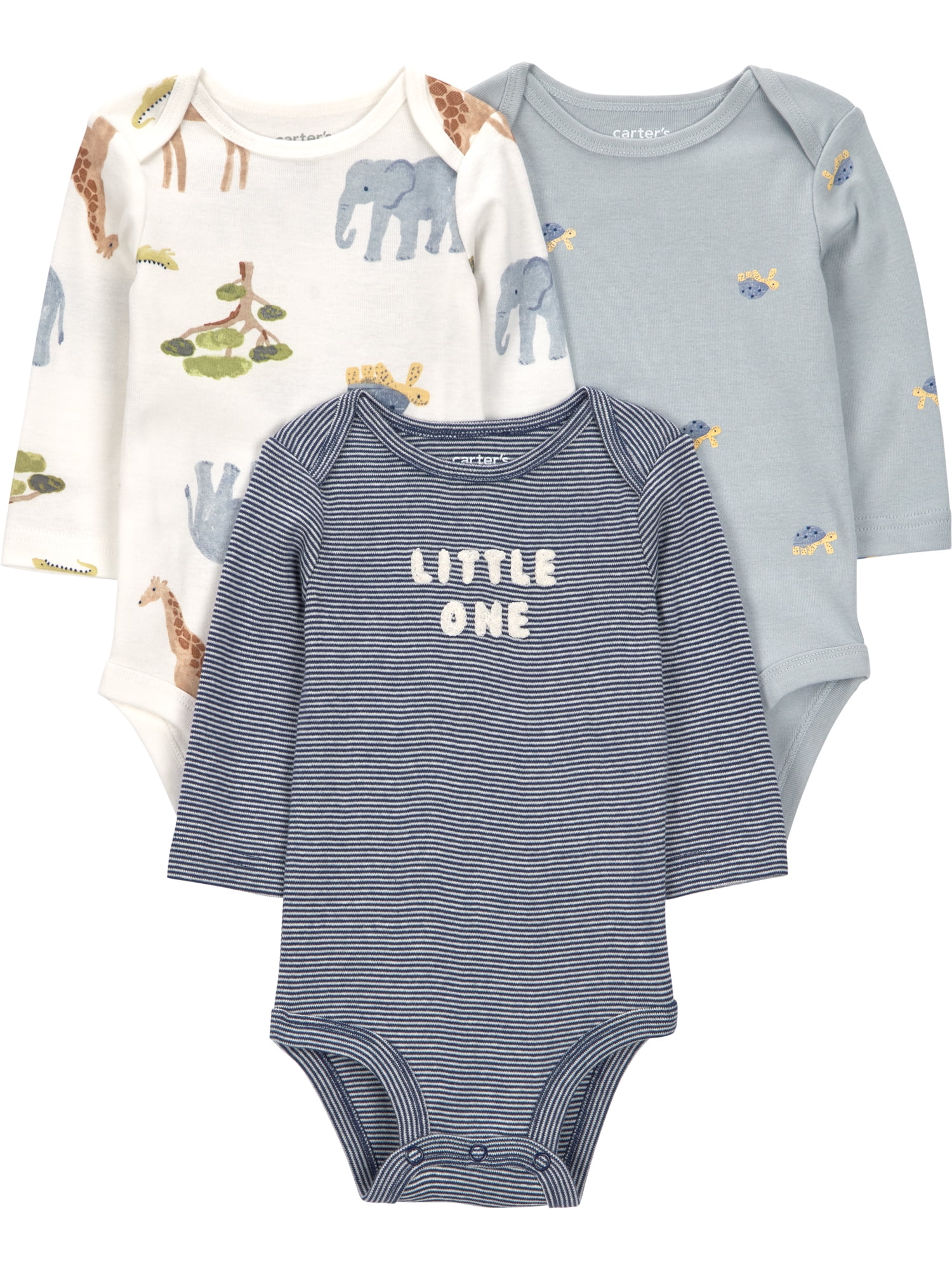 Carter's Child of Mine Baby Bodysuits, 3-Pack, Sizes Preemie-24 Months