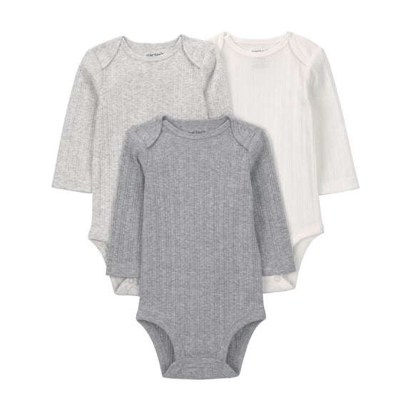 Carter's Child of Mine Baby Bodysuits, 3-Pack, Sizes Preemie-24 Months
