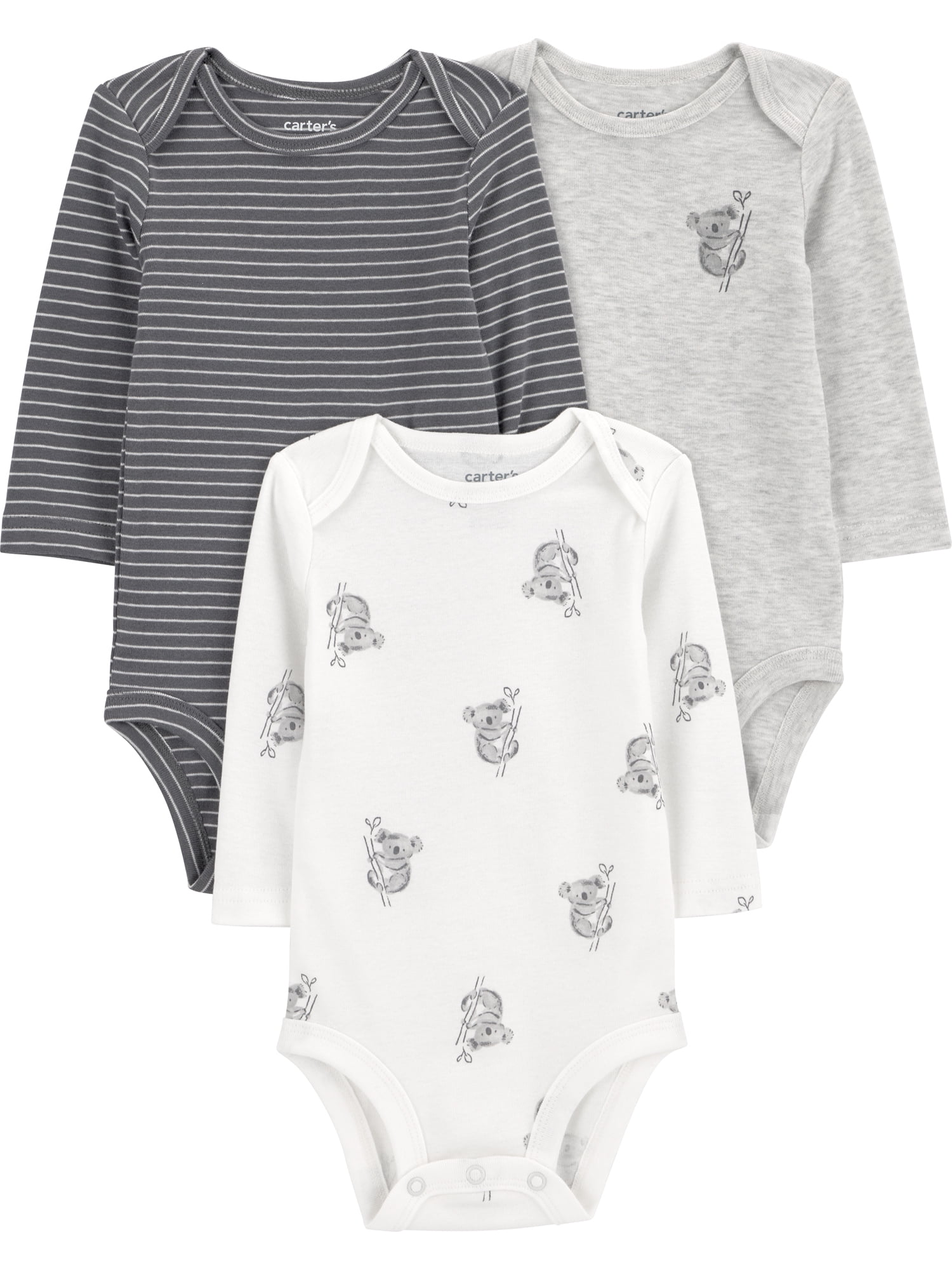 Carter's Child of Mine Baby Bodysuits, 3-Pack, Sizes Preemie-24 Months