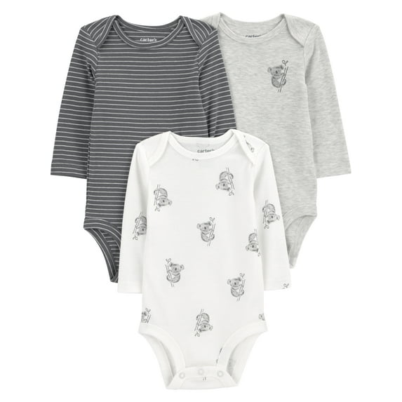 Carter's Child of Mine Baby Bodysuits, 3-Pack, Sizes Preemie-24 Months