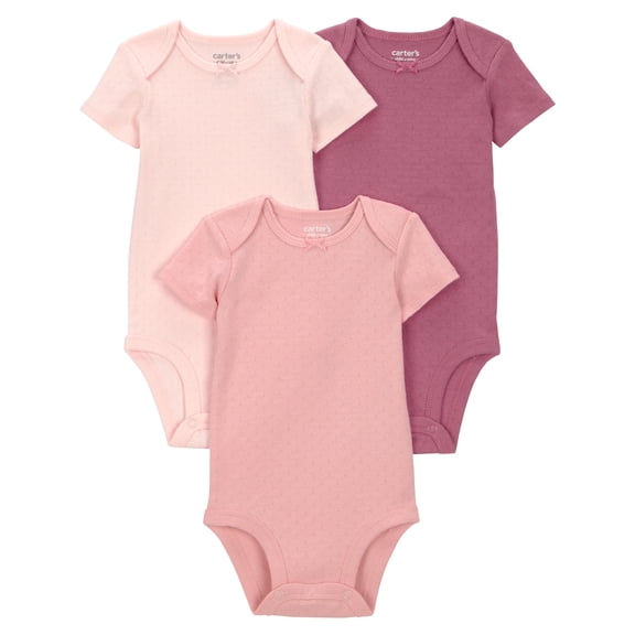 Carter's Child of Mine Baby Bodysuits, 3-Pack, Sizes Preemie-24 Months