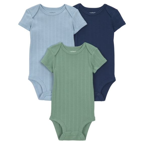Carter's Child of Mine Baby Bodysuits, 3-Pack, Sizes Preemie-24 Months