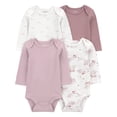thumbnail image 1 of Carter's Child of Mine Baby Bodysuits, 4-Pack, Sizes Preemie-18 Months, 1 of 7