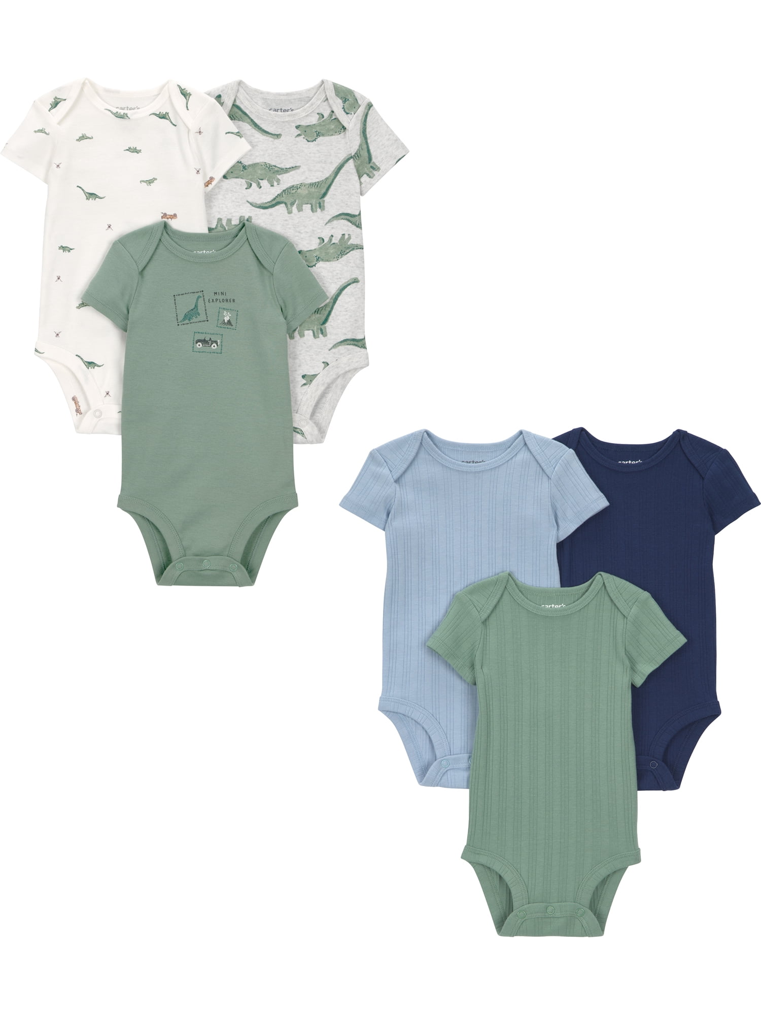 Carter's Child of Mine Baby Bodysuits, 6-Pack, Sizes Preemie-24 Months
