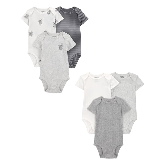 Carter's Child of Mine Baby Bodysuits, 6-Pack, Sizes Preemie-24 Months