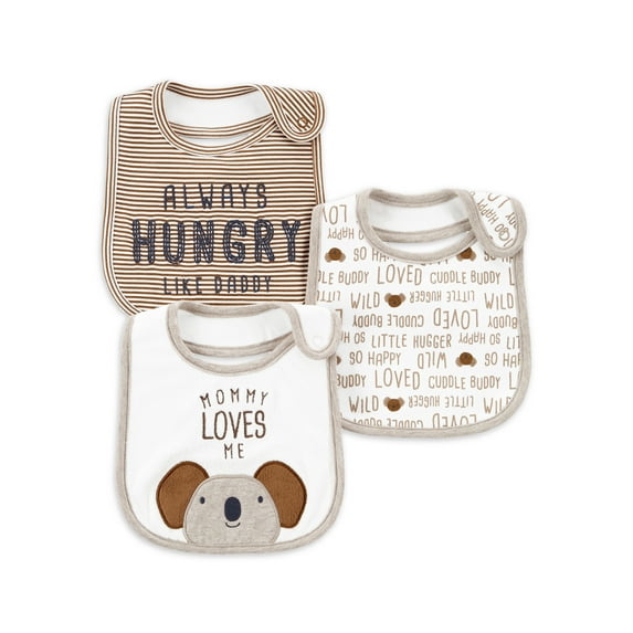 Carter's Child of Mine Baby Boy Bib Set, 3-Pack