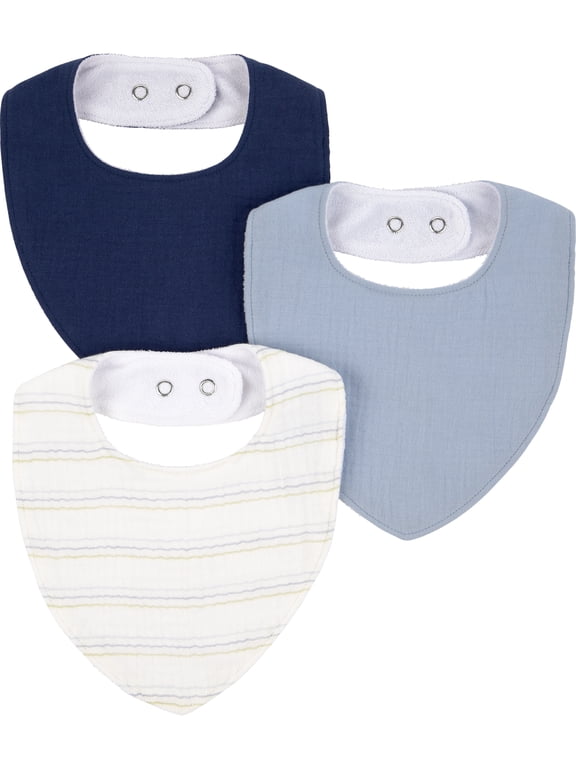 Baby Boy Bibs, 3-Pack, One Size