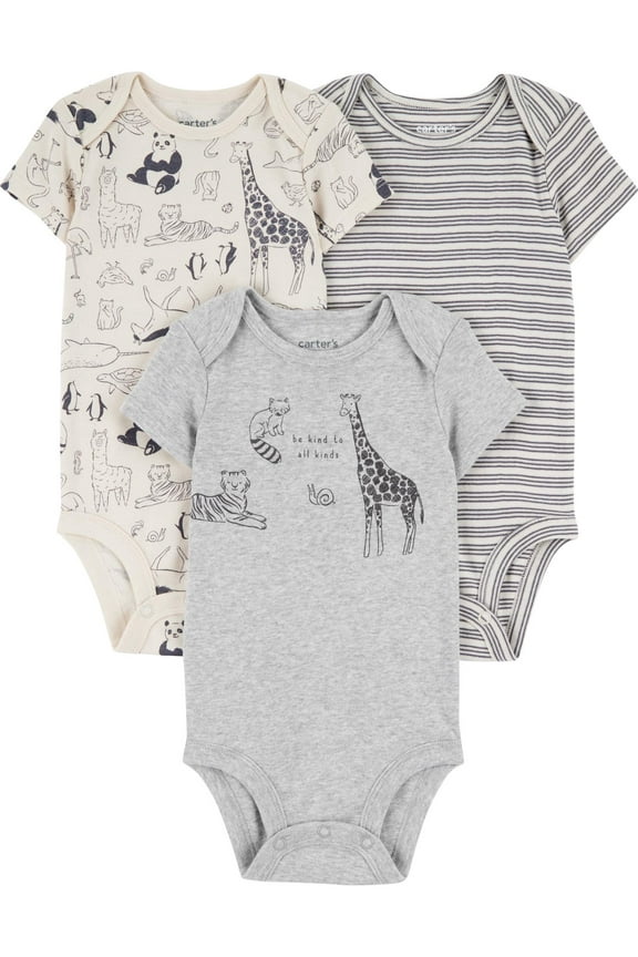 Baby Bodysuit, 3-Pack, Sizes Preemie-18 Months