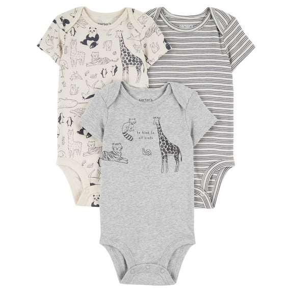 Carter's Child of Mine Baby Bodysuit, 3-Pack, Sizes Preemie-18 Months