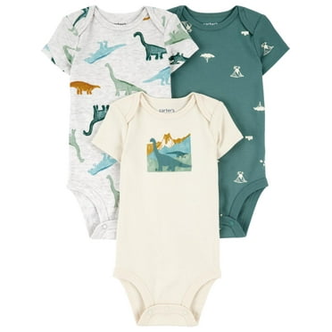 Carter's Child of Mine Baby Boy Bodysuit, 3-Pack, Sizes Preemie-18 Months